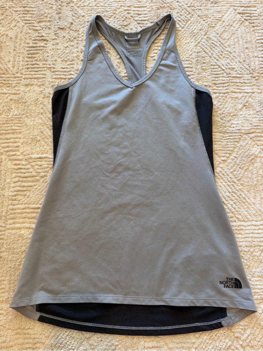 The North Face FlashDry Racerback Athletic Tank Top Gray Black Women’s XS